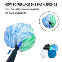 Thumbnail for Image 4 of EASACE Long Handled Loofah with Sponges by Shower