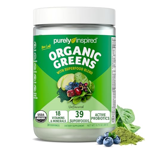 Image 1 of Default Title for the product Purely Inspired Organic Greens Powder Superfood Smoothie Mix, Unflavored