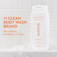 Thumbnail for Image 2 of Native Clean Body Wash for Women & Men, Sweet Peach & Nectar, 18 fl oz