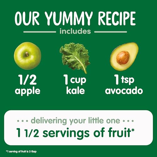 Image 4 of Happy Baby Clearly Crafted Stage 2 Apples Kale & Avocados 4oz Pouch (16)