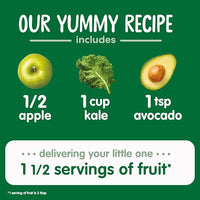 Thumbnail for Image 4 of Happy Baby Clearly Crafted Stage 2 Apples Kale & Avocados 4oz Pouch (16)