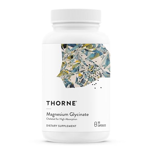 Image 2 of 90 Count (Pack of 1) for the product THORNE Magnesium Glycinate, Chelated Magnesium Supplement, 180 Capsules