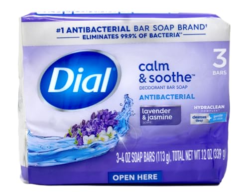 Image 3 of Dial Lavender and Jasmine Bar Soap, 3 Count, Pack of 4