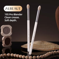 Thumbnail for Image 6 of ALBEAUT Tapered Eye Shadow Brush, Medium Powder Eyeshadow Blending Brush for Crease, Fluffy Eye Makeup Tool for Women and Girls (195 Pro Blender)