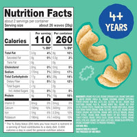 Thumbnail for Image 2 of Earth's Best Veggie Waves Ranch Multipack, 2.25 Oz (Pack of 5)