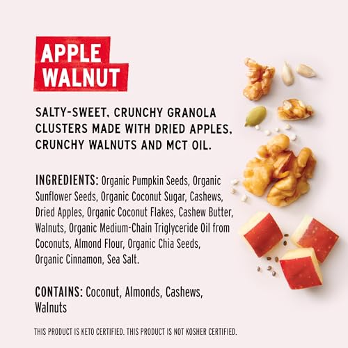 Image 5 of Purely Elizabeth Apple Walnut Keto Granola (3 Ct, 8oz Bags)