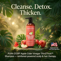 Thumbnail for Image 2 of PURA D'OR Apple Cider Vinegar Shampoo for Clarifying and Volume, 16oz