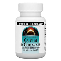 Thumbnail for Source Naturals Calcium D-Glucarate 500 mg 30 Tabs