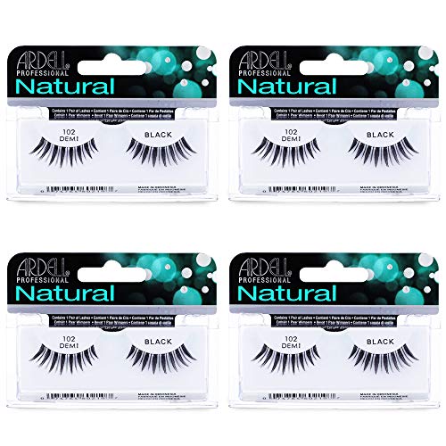 Image 1 of Default Title for the product Ardell Lashes 102 Demi Black 4 Pack