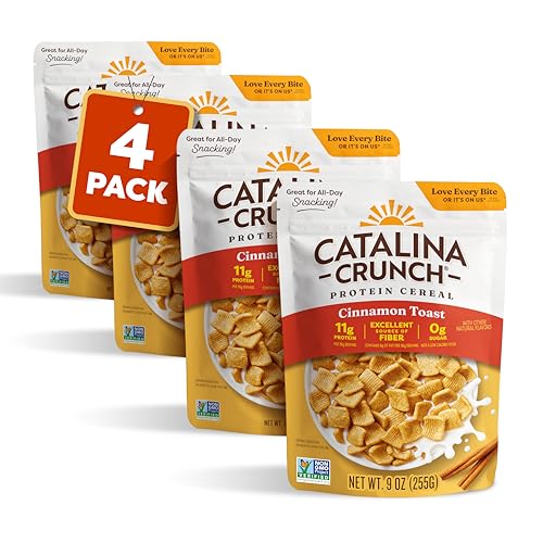 Image 1 of Default Title for the product Catalina Crunch Protein Cereal Cinnamon Toast 9 oz Bag Pack of 4