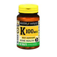 Thumbnail for Mason Vitamin K 100 Mcg 100 Tabs