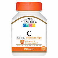 Thumbnail for 21st Century Vitamin C Rose Hips 500mg 110 Tabs
