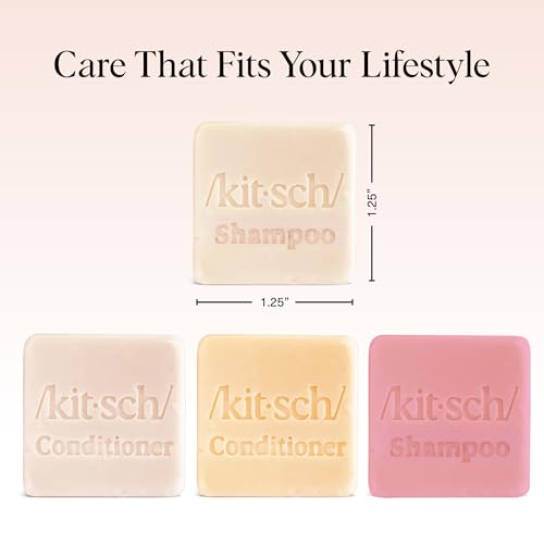 Image 6 of Kitsch Shampoo and Conditioner Set - 4pc Sampler Bars for Hair Growth