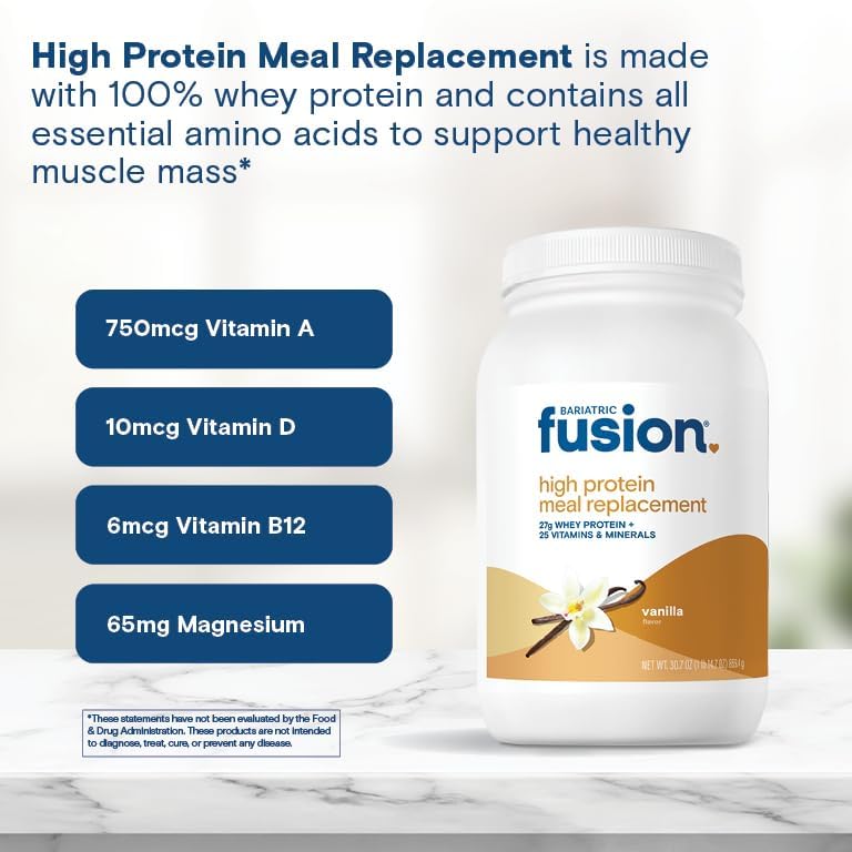 Image 5 of Bariatric Fusion High Protein Meal Replacement, Vanilla, 30.7 oz