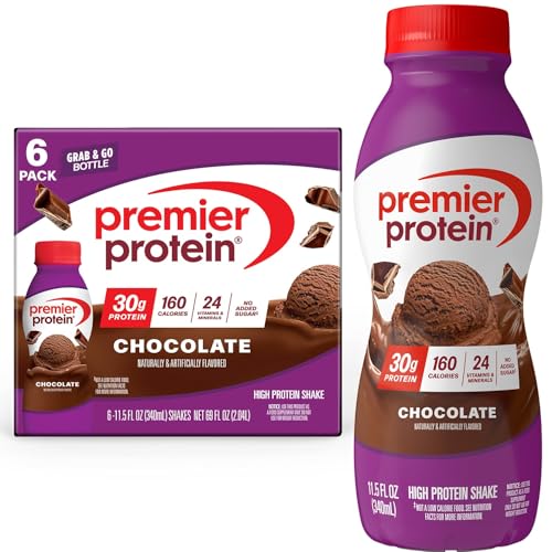 Image 1 of Default Title for the product Premier Protein 30g High Protein Shake, Chocolate, 6 Pack