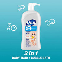 Thumbnail for Image 3 of Dial Kids All-in-1 Body + Hair + Bubble Bath, Peach Scent, 32 Fl Oz, Pack of 2