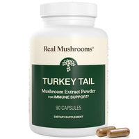 Thumbnail for Image 1 of 90 Count (Pack of 1) for the product Real Mushrooms Organic Turkey Tail Capsules for Wellness, 90ct