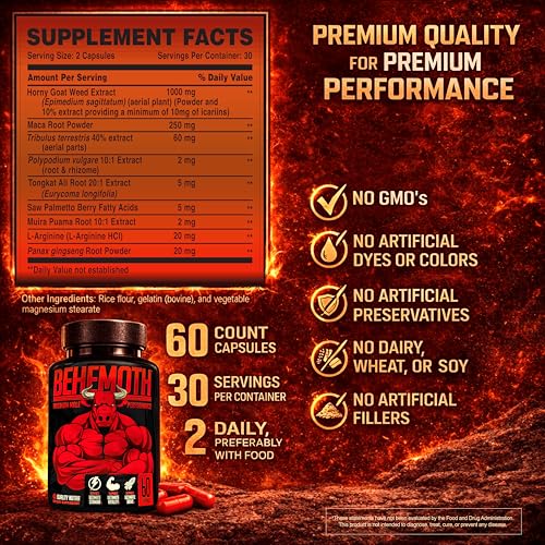 Image 7 of Behemoth Ultimate Enlargement Pills for Men - 60 Capsules