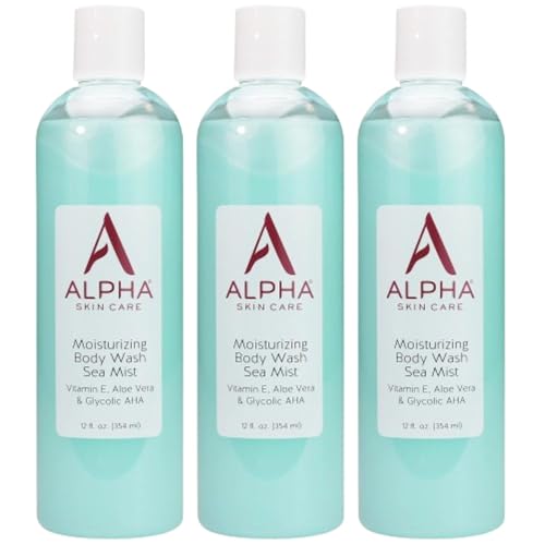 Image 3 of 12 Fl Oz (Pack of 3) for the product Alpha Skin Care Moisturizing Body Wash, Glycolic AHA