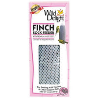 Thumbnail for Wild Delight Pink Ribbon Finch Sock Feeder 13 Oz by Wild Delight