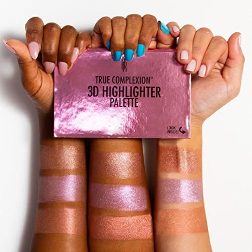 Image 8 of Black Radiance True Complexion 3D Highlighter Palette, Luminosity, 0.38 Ounce
