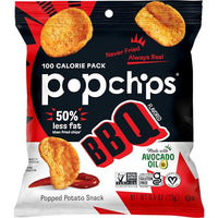 Thumbnail for Image 1 of Default Title for the product popchips Potato Chips BBQ Potato Chips Single Serve 0.8 oz Bags Barbeque, 19.2 Ounce, (Pack of 24)
