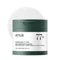 Thumbnail for ANUA Heartleaf 77 Toner Pad, Mild Exfoliating Facial Pads for Glass Skin, Hydrating Pore Care for Sensitive Skin, Heartleaf Extract, PHA, Centella, Non comedogenic, Korean Skin Care (70 Pads)