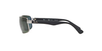 Thumbnail for Ray-Ban RB3478 Rectangular Sunglasses, Gunmetal/Green Polarized, 60 mm