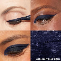Thumbnail for LAURA GELLER NEW YORK Kajal Longwear Kohl Eyeliner Pencil - Midnight Blue Kohl - Caffeine and Vitamin E - Smooth & Blendable Liner - Built-In Sharpener