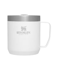 Thumbnail for STANLEY Stay-Hot Camp Mug 12 oz | Press Fit Drink Through Lid | Cup for Coffee, Tea and Drinks | Insulated Stainless Steel Coffee Mug | BPA-Free | Polar