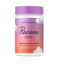 Thumbnail for Recess Mood Powder, Magnesium L-Threonate Blend with Passion Flower, L-Theanine, Electrolytes, Magnesium Calm Support Powder Supplement - Gradient Berry 28 Serving Tub