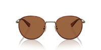 Thumbnail for COACH HC7163 Sunglasses, Antique Gold/Amber Tortoise/Amber Solid, 52 mm