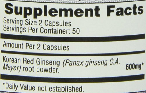 Imperial Elixir, Korean Red Ginseng, 600 mg, 100 Capsules