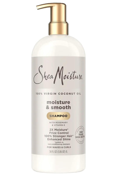 Shea Moisture 100% Virgin Coconut Oil Moisture & Smooth Shampoo, 34 Fluid Ounce