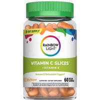 Thumbnail for Rainbow Light Vitamin C Gummies | 60 Count | Citrus Flavored | with Vitamin E | Immune & Antioxidant Support for Adults and Kids