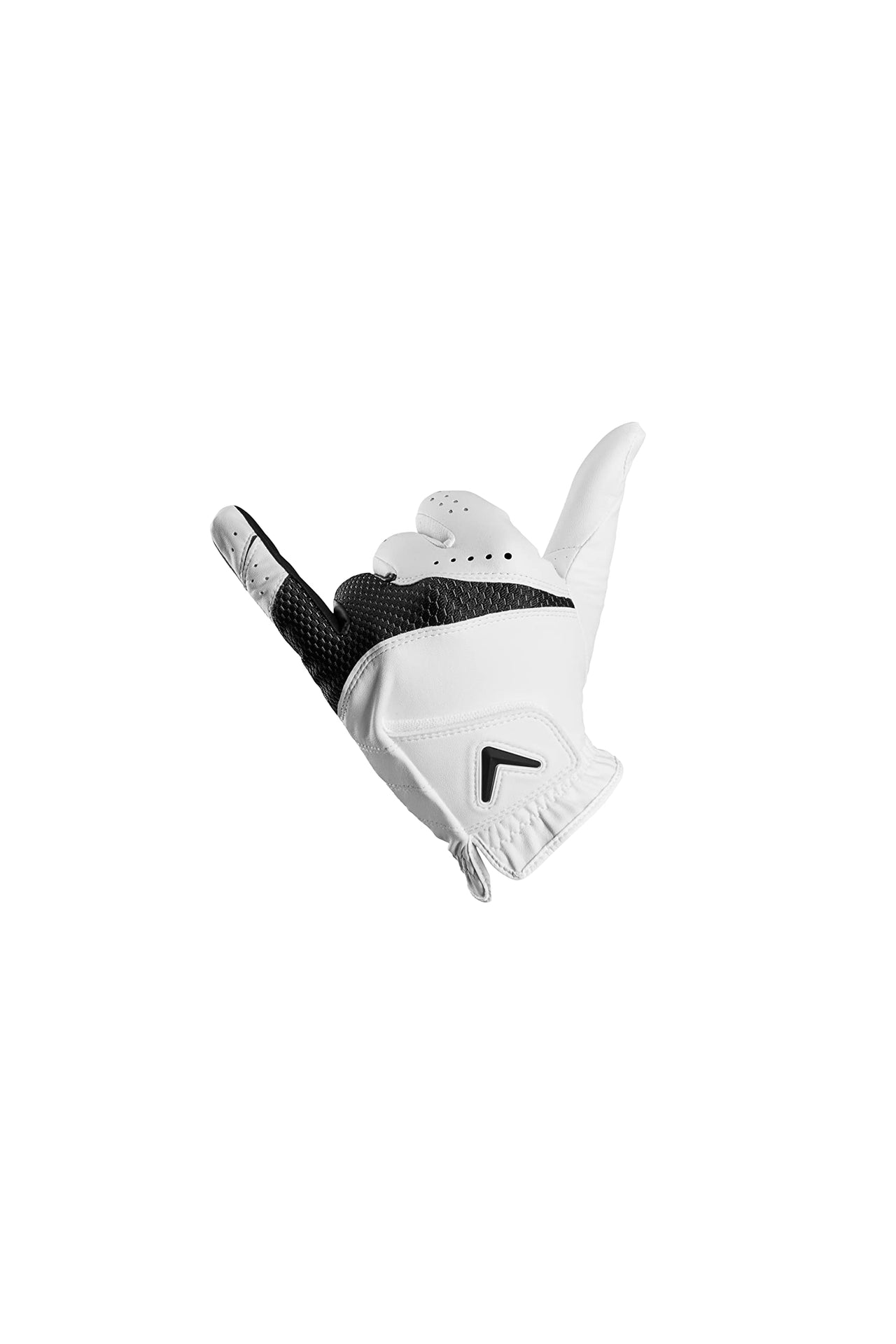 Callaway Golf Weather Spann Glove (Worn on Left Hand,White,Large,Men's)