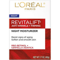 Thumbnail for L'Oreal Paris Revitalift Anti-Wrinkle and Firming Face Night Cream, Pro Retinol 1.7 oz