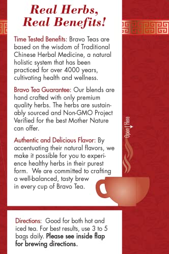 Bravo Tea Absolute Rhodiola Herbal Tea Caffeine Free, 20 Tea Bags