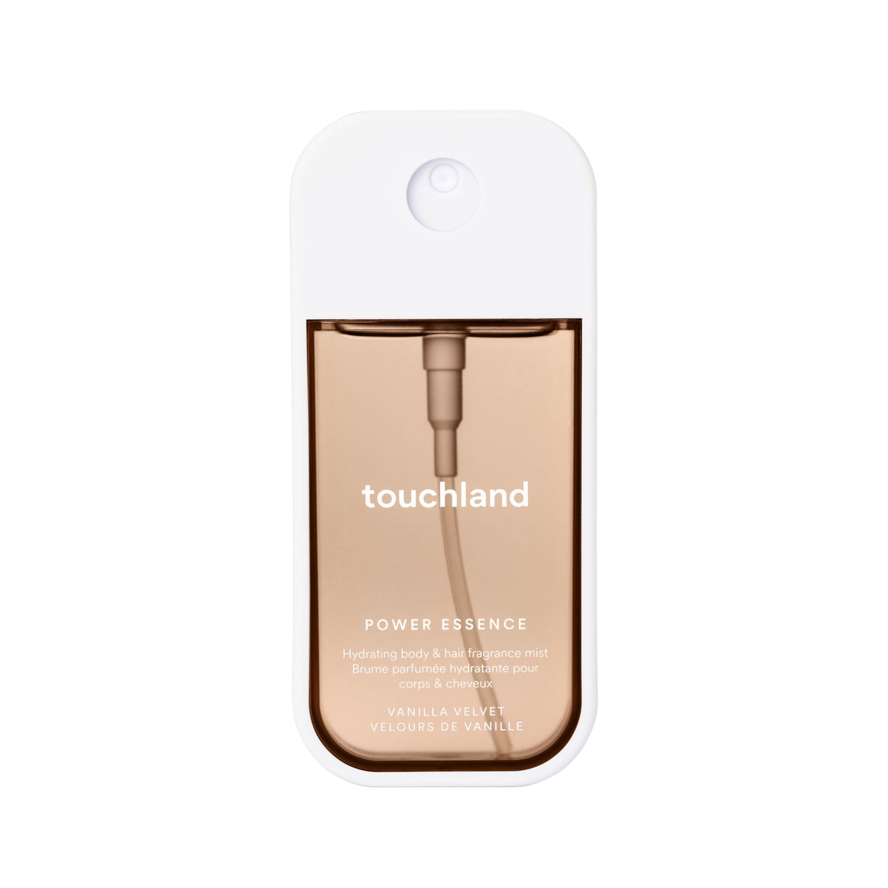 Touchland Hydrating Body & Hair Fragrance Mist, Vanilla Velvet, 2 FL. OZ. Travel Size Body Spray
