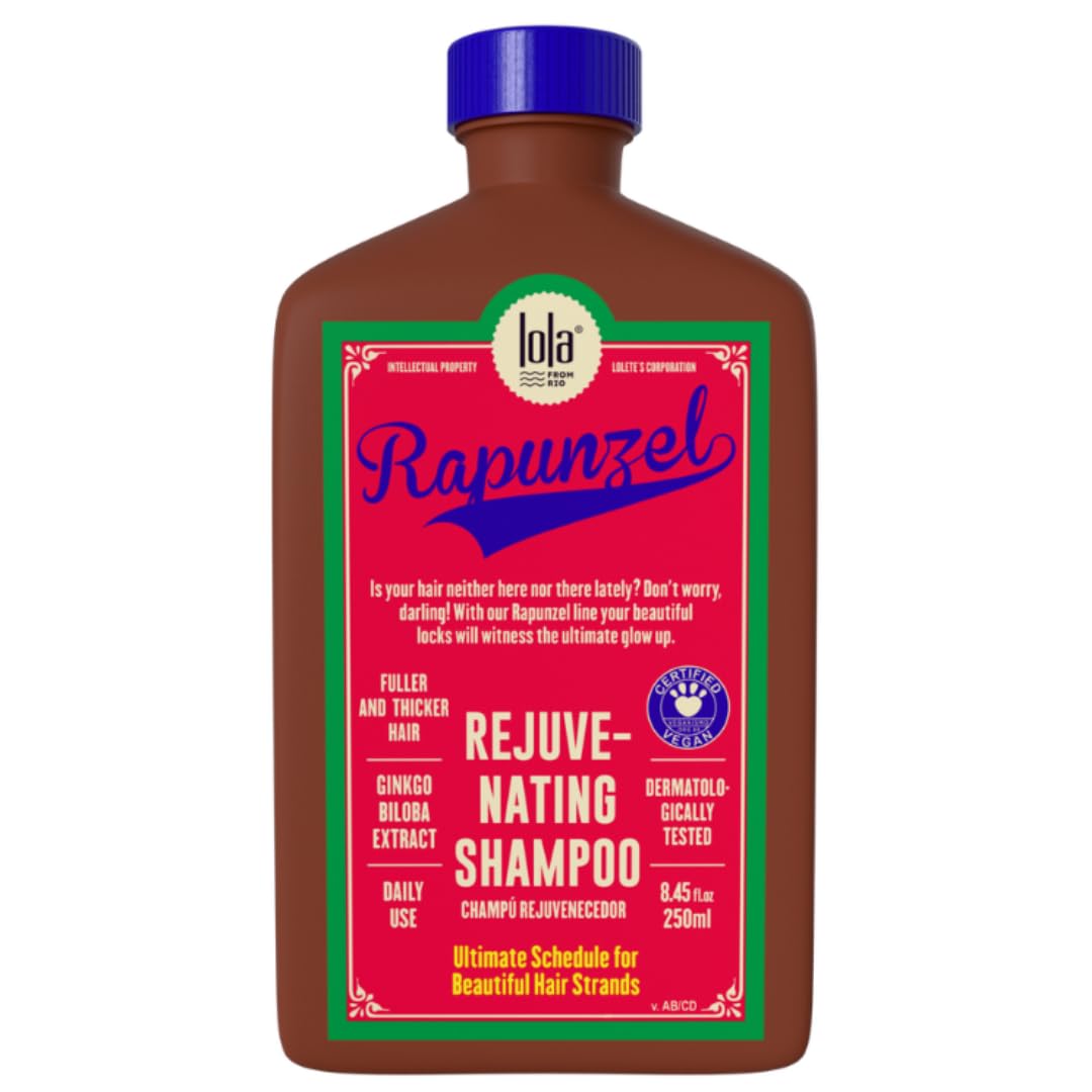 Lola From Rio – Rapunzel Rejuvenating Shampoo – Nourishing & Strengthening Shampoo for Fine, Thinning Hair – Supports Scalp & Hair Vitality – Sulfate-Free & Hydrating – 8.45 fl oz