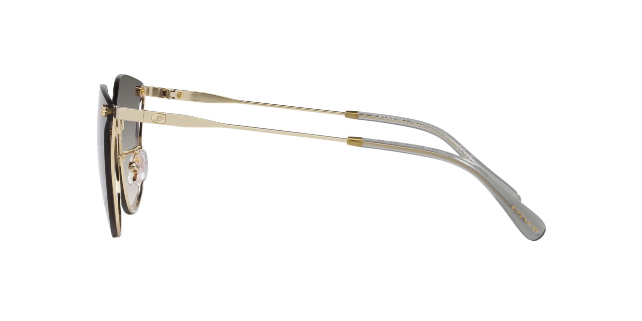 COACH Sunglasses HC 7151 D 900511 Ch573 Shiny Light Gold Black G