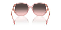 Thumbnail for COACH Women's HC8396U Universal Fit Square Sunglasses, Transparent Pink/Grey Pink Gradient, 56 mm