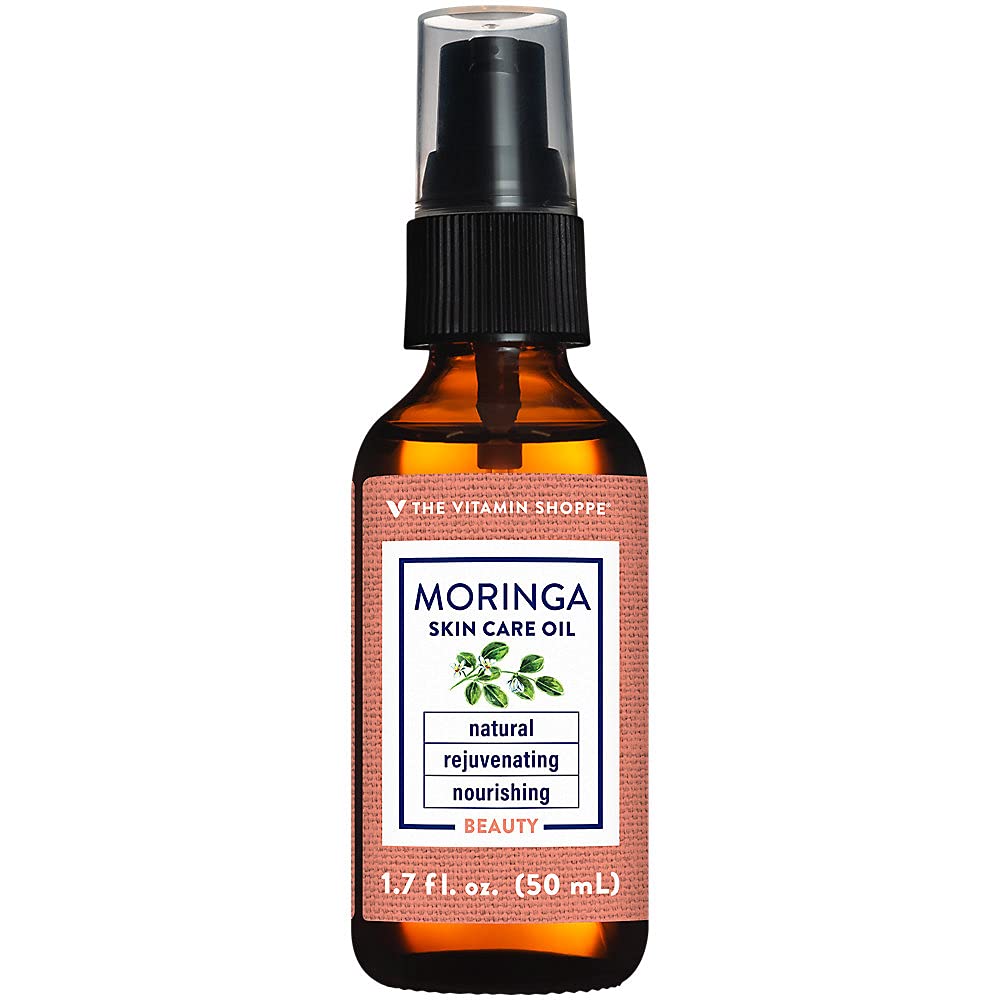 Moringa Skin Care Oil - Natural, Rejuvenating & Nourishing Beauty (1.7 Fluid Ounces) by the Vitamin Shoppe