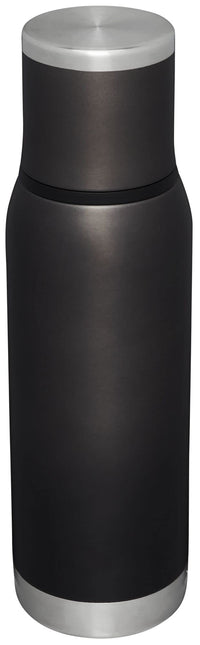 Thumbnail for Stanley Adventure-To-Go Vacuum Bottle 25 oz | Wide Mouth with Leakproof Cup Lid | Keep Drinks Hot or Cold | Packable for Travel | Insulated Stainless Steel Thermos | BPA-Free | Charcoal Glow