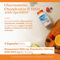 Thumbnail for Doctor's Best Glucosamine Chondroitin Msm with OptiMSM Capsules, Supports Healthy Joint Structure, Function & Comfort, Non-GMO, Gluten Free, Soy Free, 240 Count (Pack of 1)