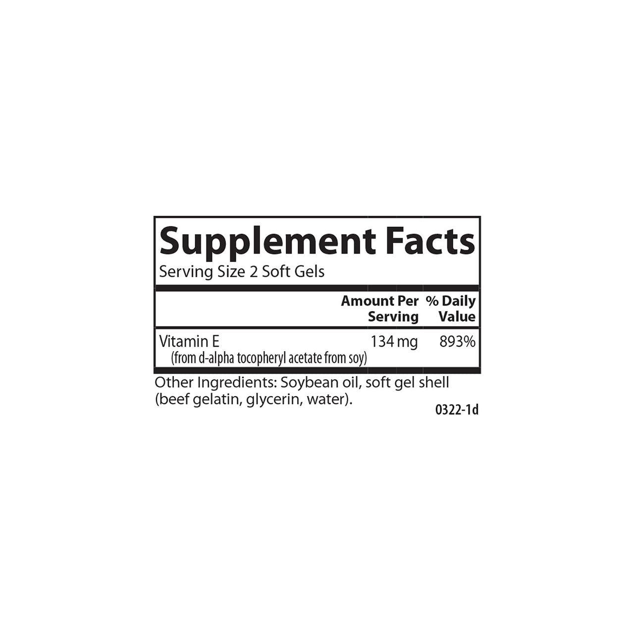 Carlson E-Gems 200 IU (134 mg), Natural-Source Vitamin E, Optimal Wellness, 250 Soft Gels