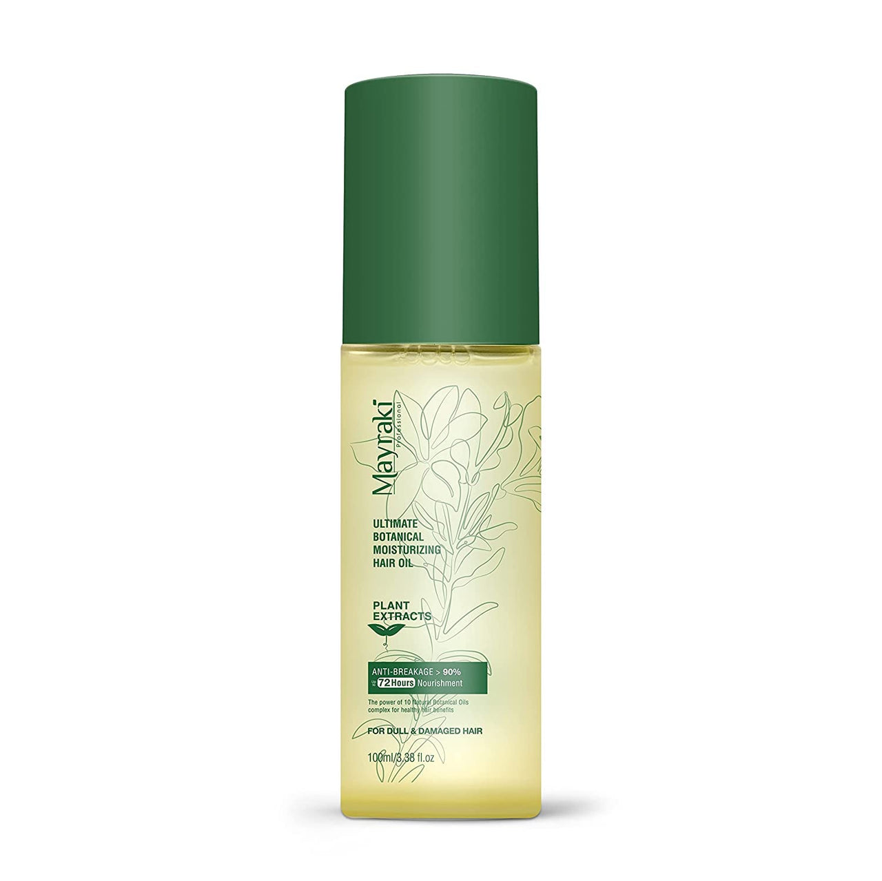 Mayraki Hair Growth Oil | Ultimate Moisturizing Hair Oil Treatment | Revitalizing Lightweight Hair Oil for Curly Frizzy Hair | Repair Damaged Hair and Dry Scalp | 100ml | 3.38 fl. oz.
