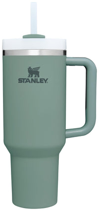 Thumbnail for STANLEY Quencher H2.0 Tumbler with Handle and Straw 40 oz | Flowstate 3-Position Lid | Cup Holder Compatible for Travel | Insulated Stainless Steel Cup | BPA-Free | Shale