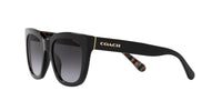 Thumbnail for Coach HC8318 Sunglasses, Black/Grey Gradient, 52 mm
