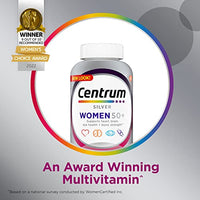Thumbnail for Centrum Silver Women's Multivitamin for Women 50 Plus, Multivitamin/Multimineral Supplement with Vitamin D3, B Vitamins, Calcium and Antioxidants, Gluten Free, Non-GMO Ingredients - 65 Count